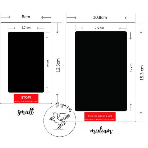 Baba kéz- és lábnyomat készítő - S small/15-ös lábméretig BLACK