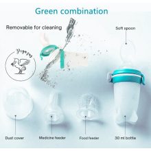 3-in-1 Multifunkciós etetőkanál - ajándékdobozban - Green/Zöld