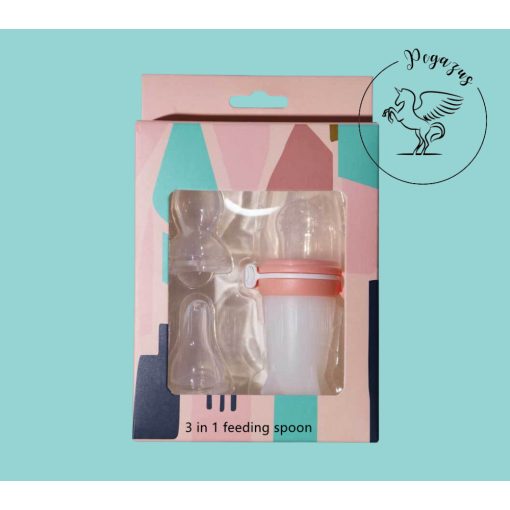 3-in-1 Multifunkciós etetőkanál - ajándékdobozban - Green/Zöld