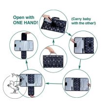 Hordozható pelenkázó alátét - Fehér nyilak