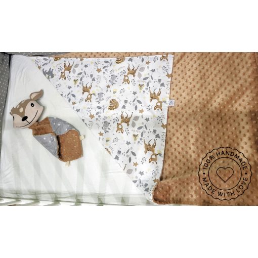 Babatakaró minky– mogyoróbarna