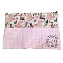 Zsebes pelenkatartó kiságyra- babarózsaszín