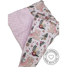 Zsebes pelenkatartó kiságyra- babarózsaszín