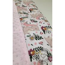 Zsebes pelenkatartó kiságyra- babarózsaszín