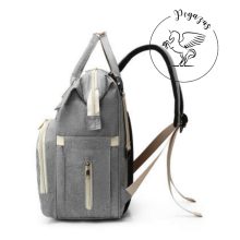 Pelenkázó hátizsák MOLLY – AJÁNDÉK táskatartóval - Light grey/Világos szürke