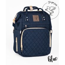 Pelenkázó hátizsák MOLLY – AJÁNDÉK táskatartóval - Blue/Kék