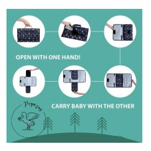 Hordozható pelenkázó alátét - Kék nyilak