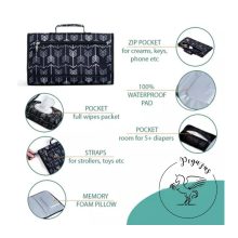 Hordozható pelenkázó alátét - Kék nyilak