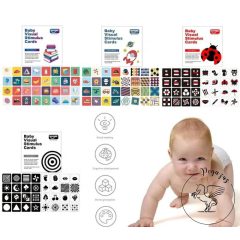   Baba vizuális stimulációs/kontrasztos kártyák kedvezményes szettben -  3 választható csomag