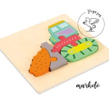 Baba 3D fa fejlesztő puzzle - 2 db-os kedvezményes szett