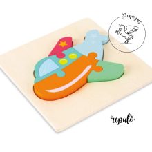 Baba 3D fa fejlesztő puzzle - 3 db-os kedvezményes szett