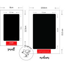 Baba kéz- és lábnyomat készítő - M medium/22-es lábméretig BLACK