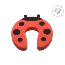 Ajtóütköző / ajtótámasz habszivacs – piros katica mintával