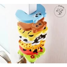 Ajtóütköző / ajtótámasz habszivacs – fehér boci mintával